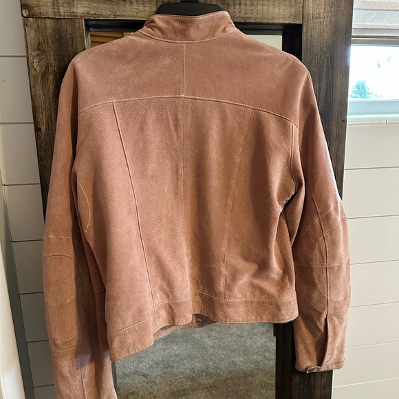 Wilson’s Leather Blush Suede Moto Jacket – Size Large - Picture 4 of 4